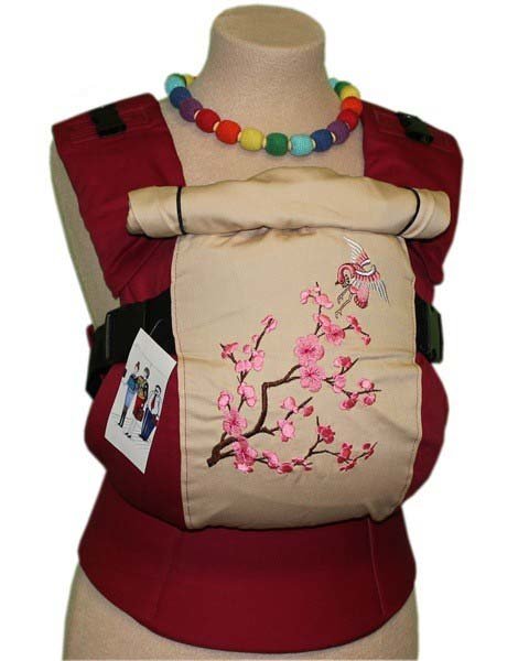 Ergonomiskā soma TeddySling LUX Sakura - bērna pārnēsāšanas soma, slings, ergosoma, ergonomiskā ķengursoma