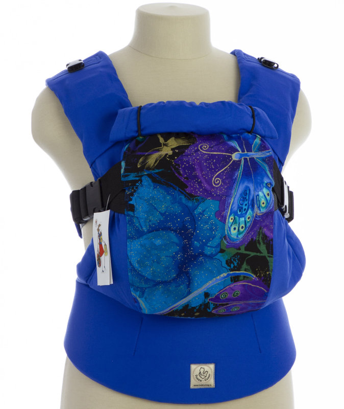 Ergonomiskā soma TeddySling LUX Blue Nature - bērna pārnēsāšanas soma, slings, ergosoma, ergonomiskā ķengursoma