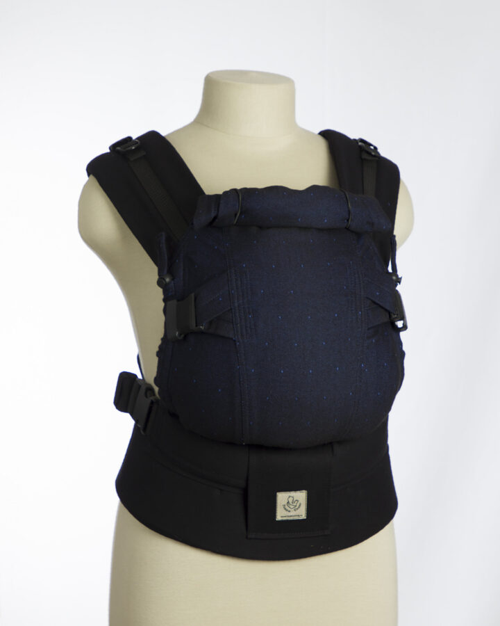 Ergonomiskā soma TeddySling MiniLUX Blue - bērna pārnēsāšanas soma, slings, ergosoma, ergonomiskā ķengursoma