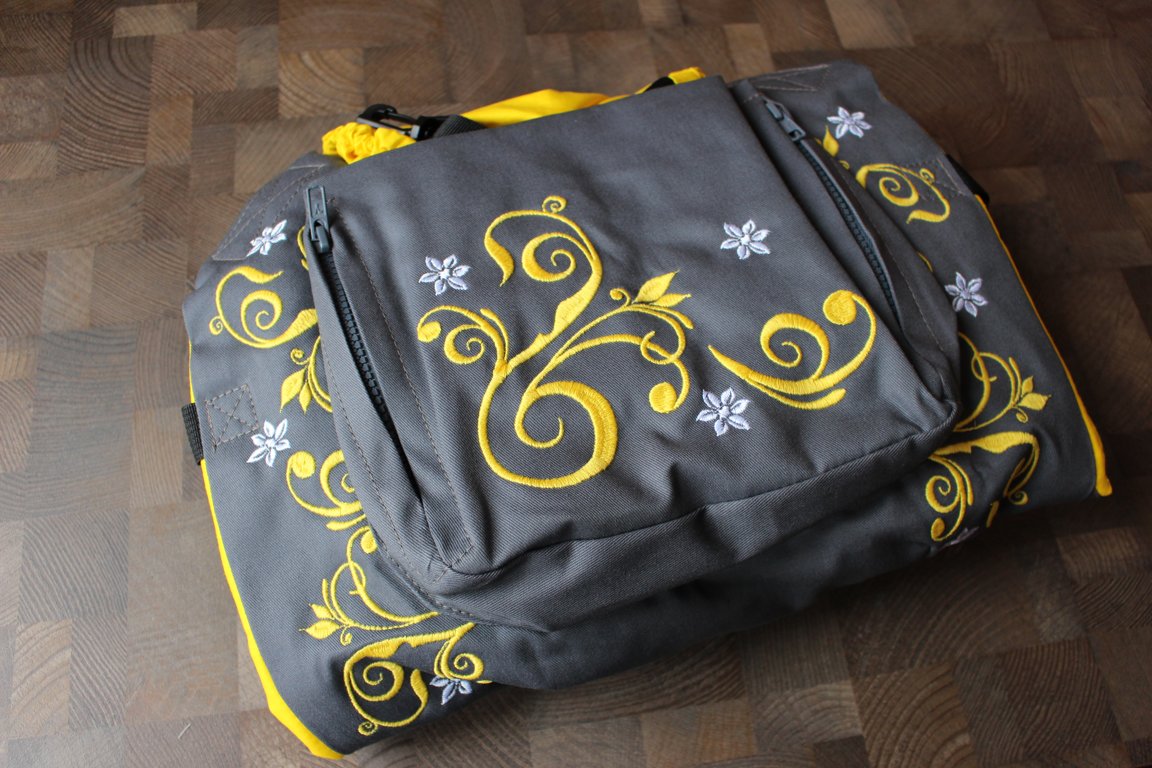 Ergonomiskā soma MB design - Yellow Flowers - bērna pārnēsāšanas soma, slings, ergosoma