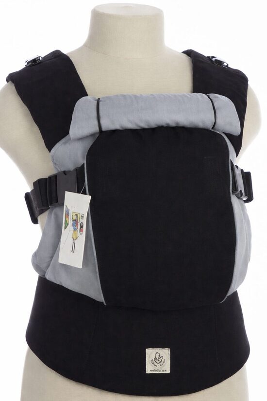 Ergonomiskā soma TeddySling LUX Avrora Blue ar atstarotājiem - bērna pārnēsāšanas soma, slings, ergosoma, ergonomiskā ķengursoma 