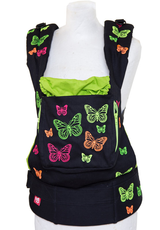Ergonomic baby carrier Black Butterfly - sling, backpack