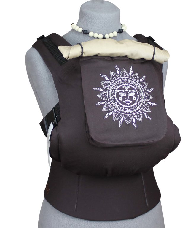 TeddySling Comfort-Tragerucksack mit einer Tasche – Ethnic sun – Sling, Tragerucksack, Tragesack 